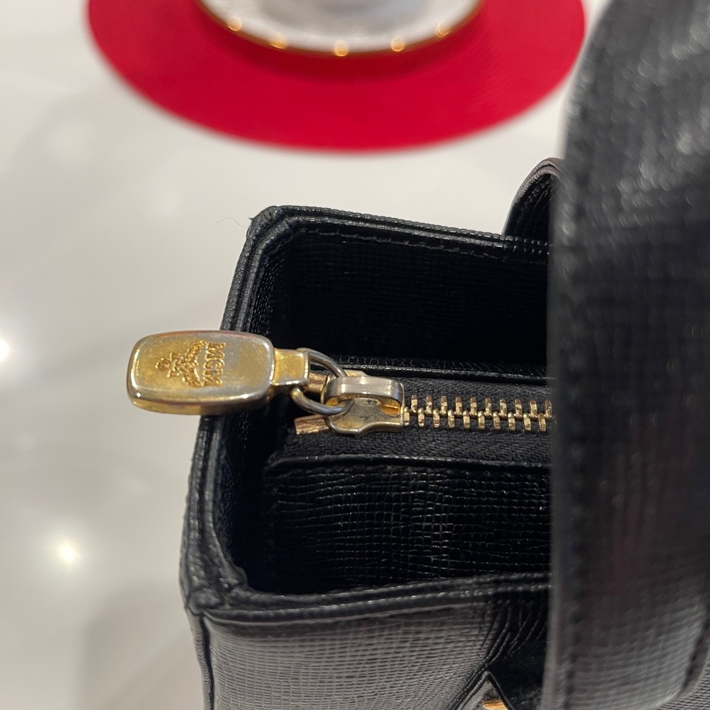 Title: Black MCM Leather Handbag - Picture 10 of 10